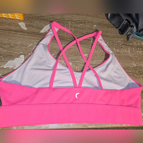 ZYIA Active Hot Pink Strappy Sports Bra Full Coverage Women's Plus Size XXXL 3X - Picture 3 of 6